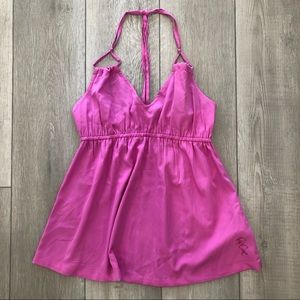 RIP CURL 💜 Pink Silky Tank Top Medium